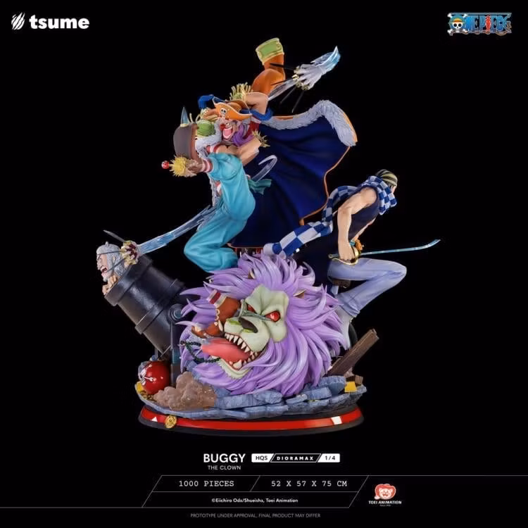 One Piece HQS Dioramax Buggy the Clown 1/4 Scale Limited Edition Statue