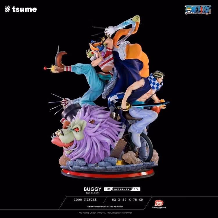 One Piece HQS Dioramax Buggy the Clown 1/4 Scale Limited Edition Statue