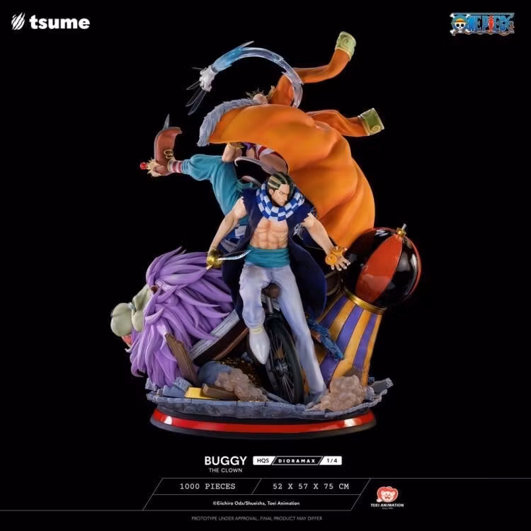 One Piece HQS Dioramax Buggy the Clown 1/4 Scale Limited Edition Statue