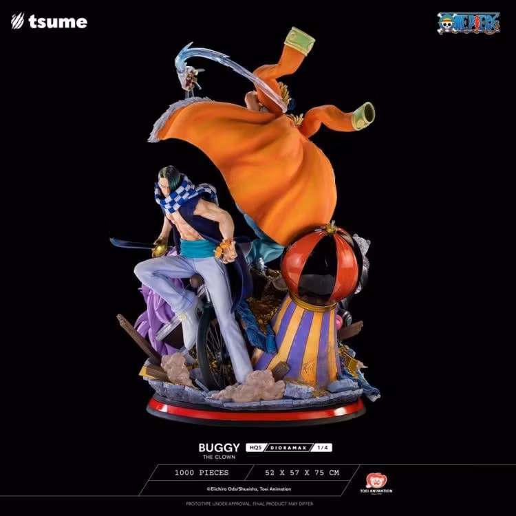 One Piece HQS Dioramax Buggy the Clown 1/4 Scale Limited Edition Statue