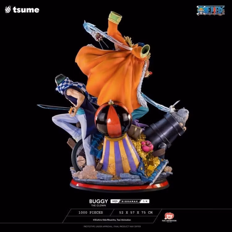 One Piece HQS Dioramax Buggy the Clown 1/4 Scale Limited Edition Statue