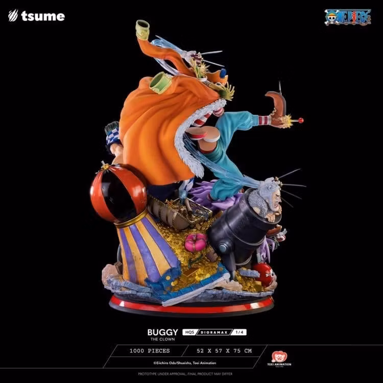 One Piece HQS Dioramax Buggy the Clown 1/4 Scale Limited Edition Statue