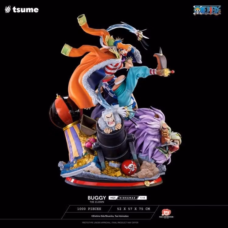 One Piece HQS Dioramax Buggy the Clown 1/4 Scale Limited Edition Statue