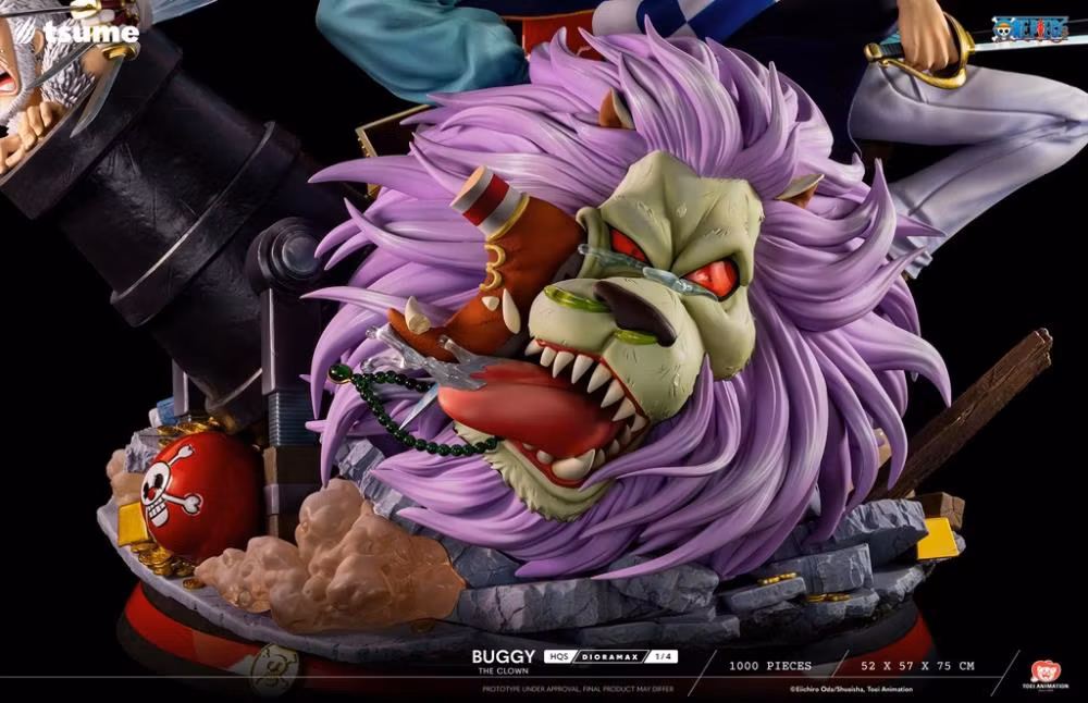 One Piece HQS Dioramax Buggy the Clown 1/4 Scale Limited Edition Statue