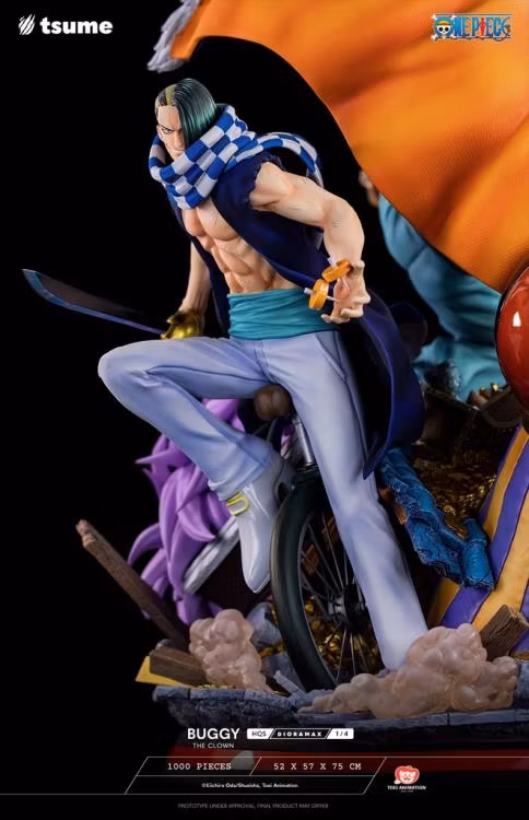 One Piece HQS Dioramax Buggy the Clown 1/4 Scale Limited Edition Statue