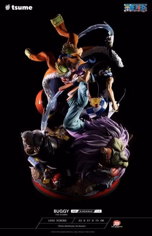 One Piece HQS Dioramax Buggy the Clown 1/4 Scale Limited Edition Statue