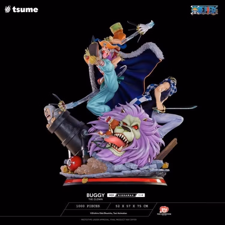 One Piece HQS Dioramax Buggy the Clown 1/4 Scale Limited Edition Statue