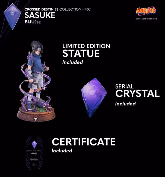 Naruto BIJUtsu Crossed Destinies Collection #2 Sasuke 1/4 Scale Limited Edition Statue