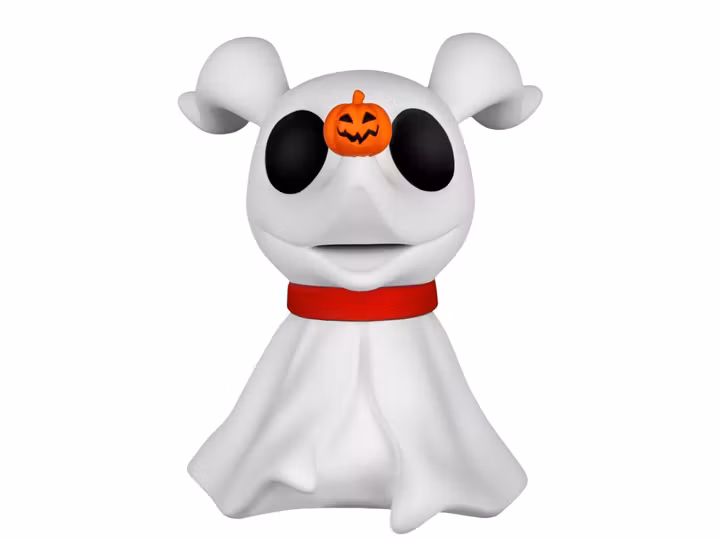 The Nightmare Before Christmas VPBP-010 Zero Palm-Sized Vinyl Piggy Bank