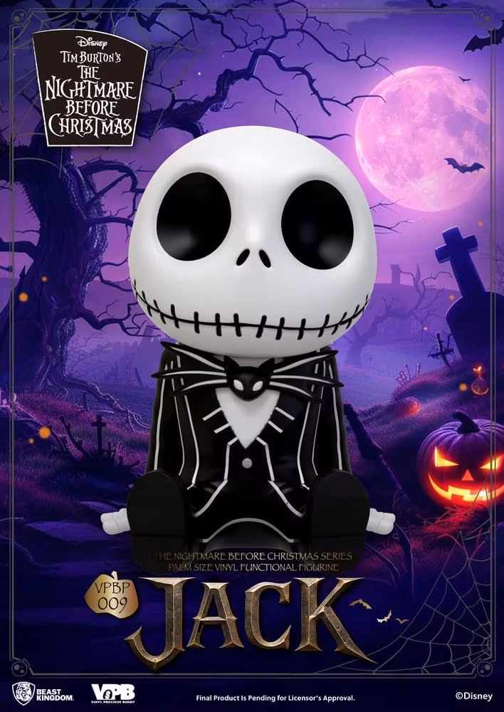 The Nightmare Before Christmas VPBP-009 Jack Palm-Sized Vinyl Piggy Bank