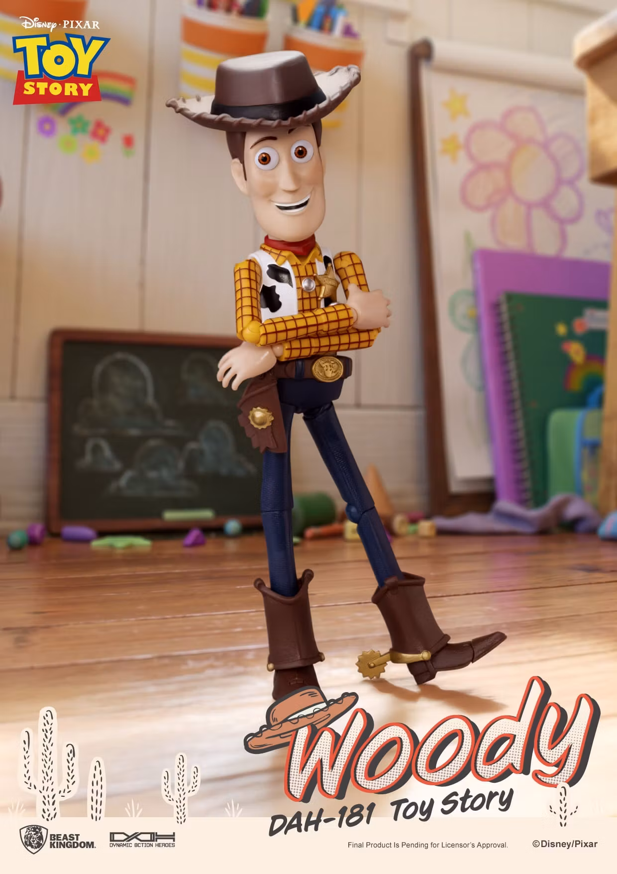 Toy Story Dynamic 8ction Heroes DAH-181 Woody Action Figure