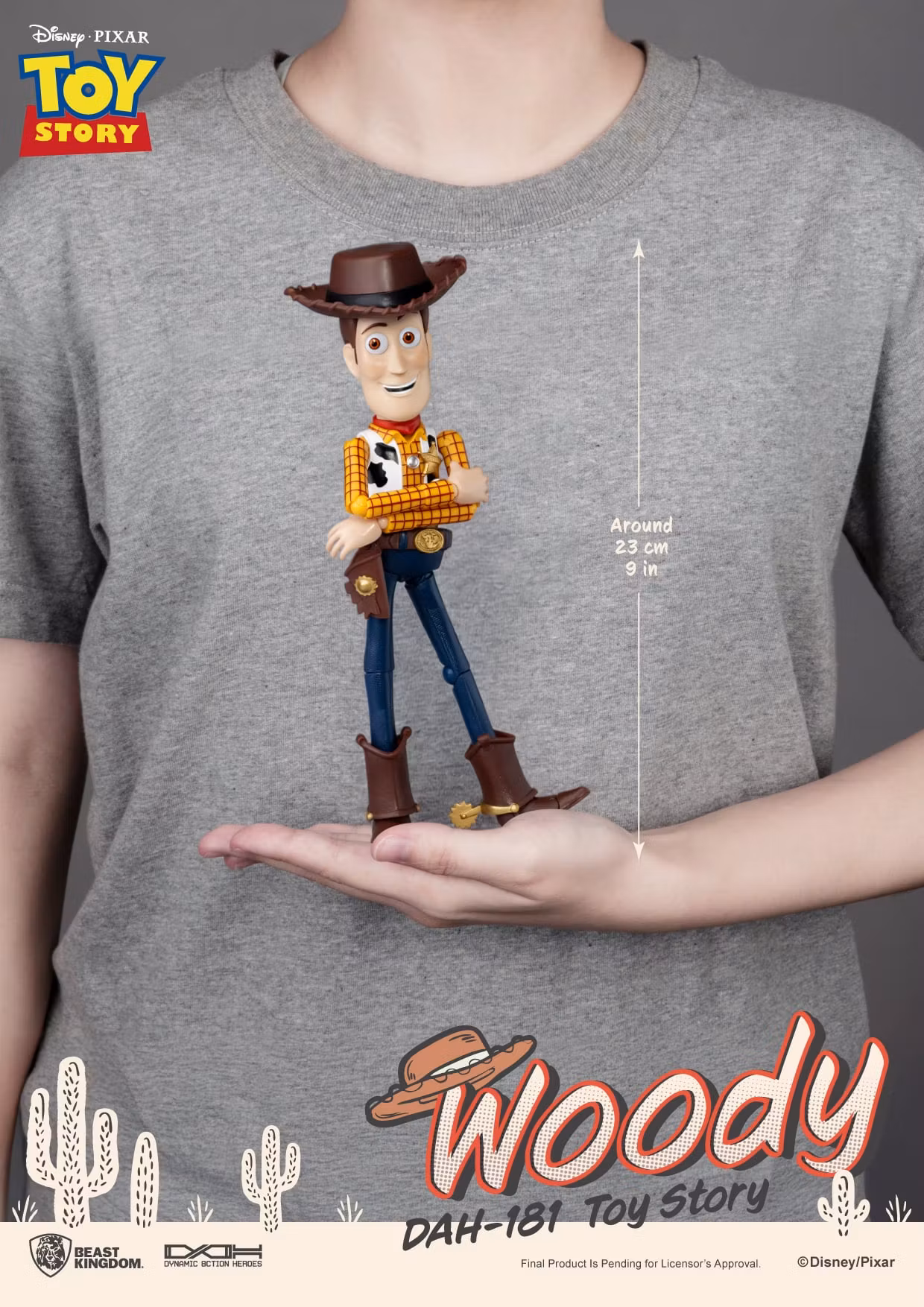 Toy Story Dynamic 8ction Heroes DAH-181 Woody Action Figure
