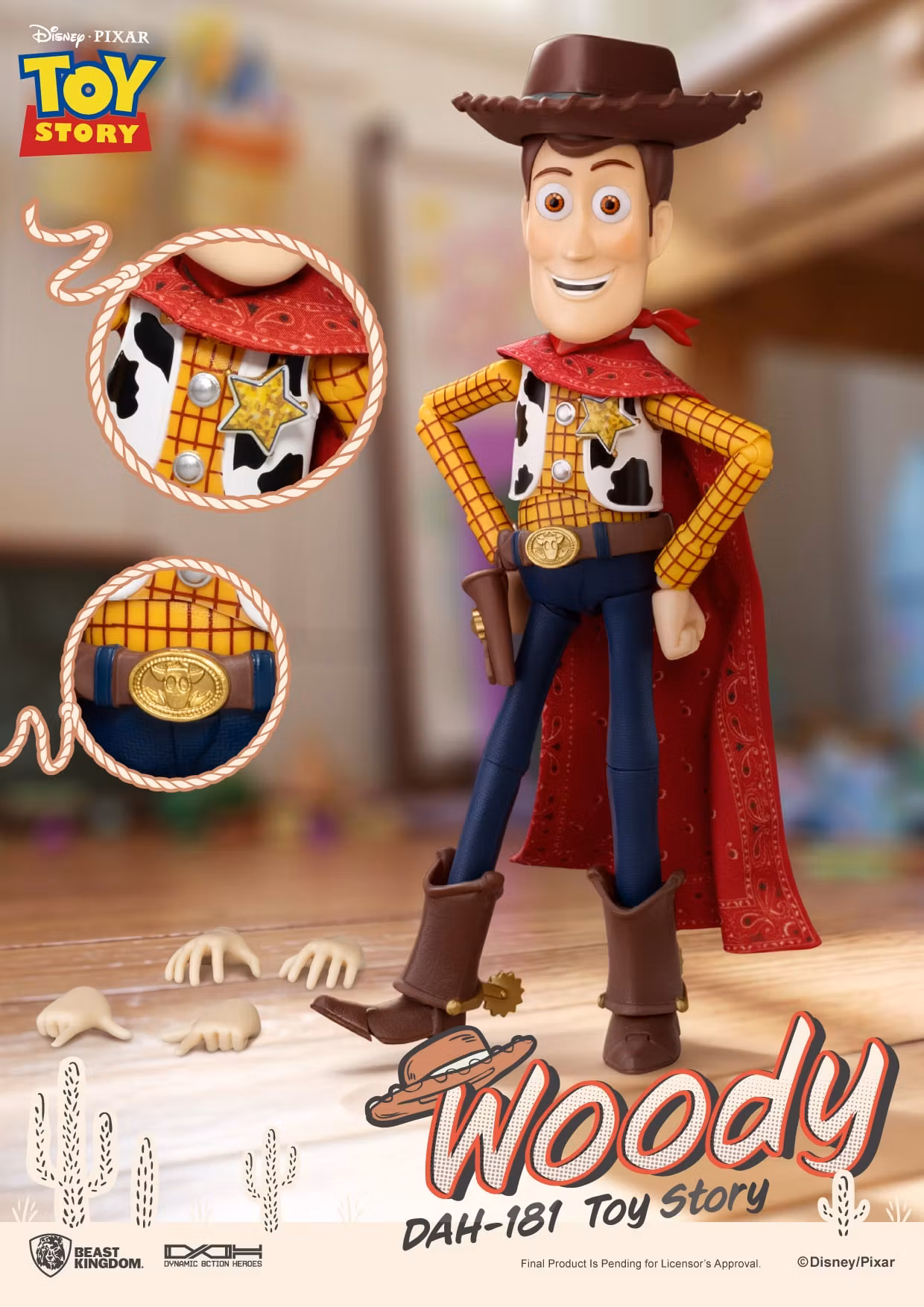 Toy Story Dynamic 8ction Heroes DAH-181 Woody Action Figure