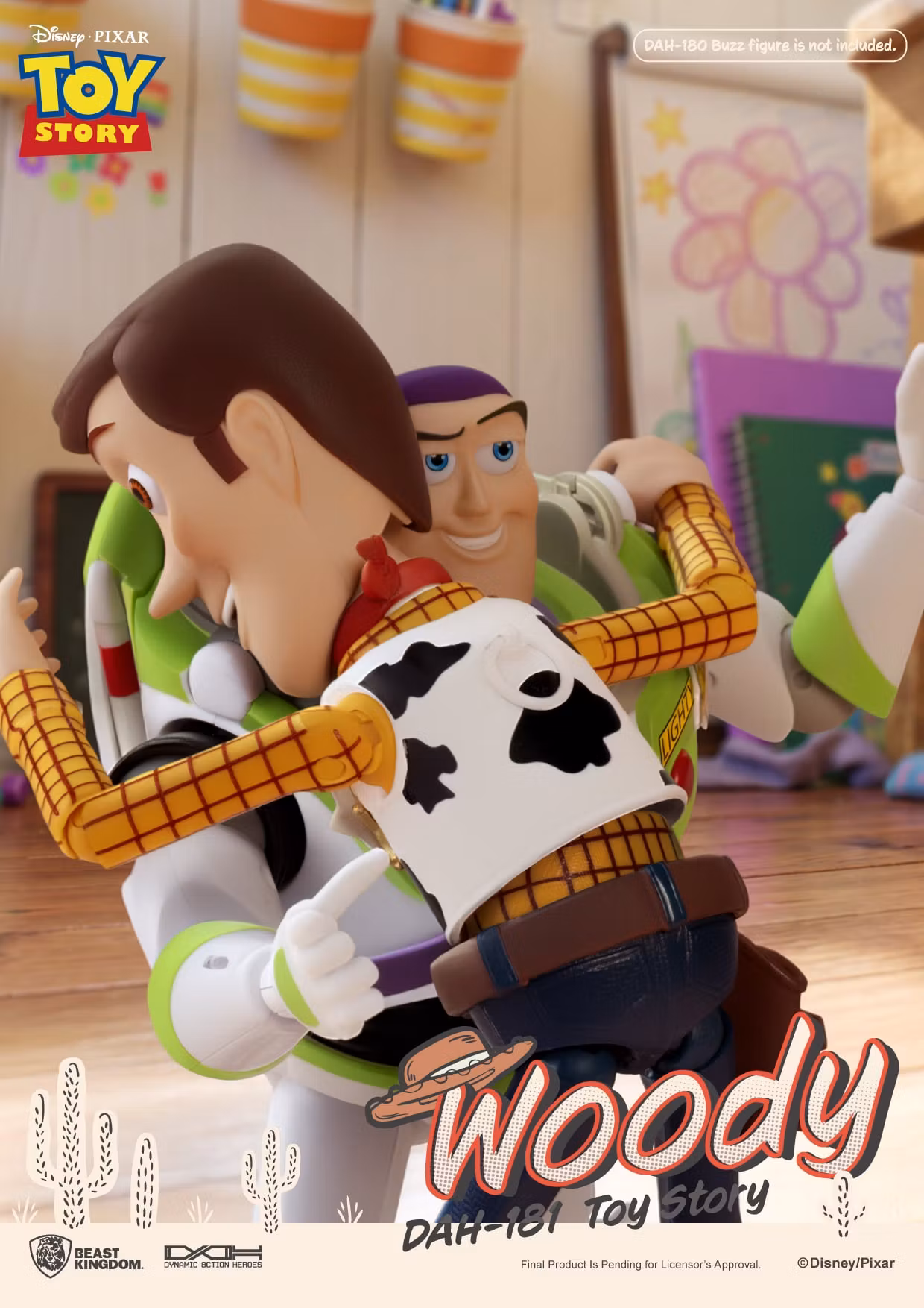 Toy Story Dynamic 8ction Heroes DAH-181 Woody Action Figure