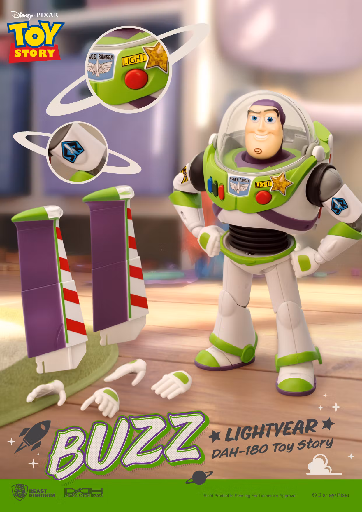Toy Story Dynamic 8ction Heroes DAH-180 Buzz Lightyear Action Figure