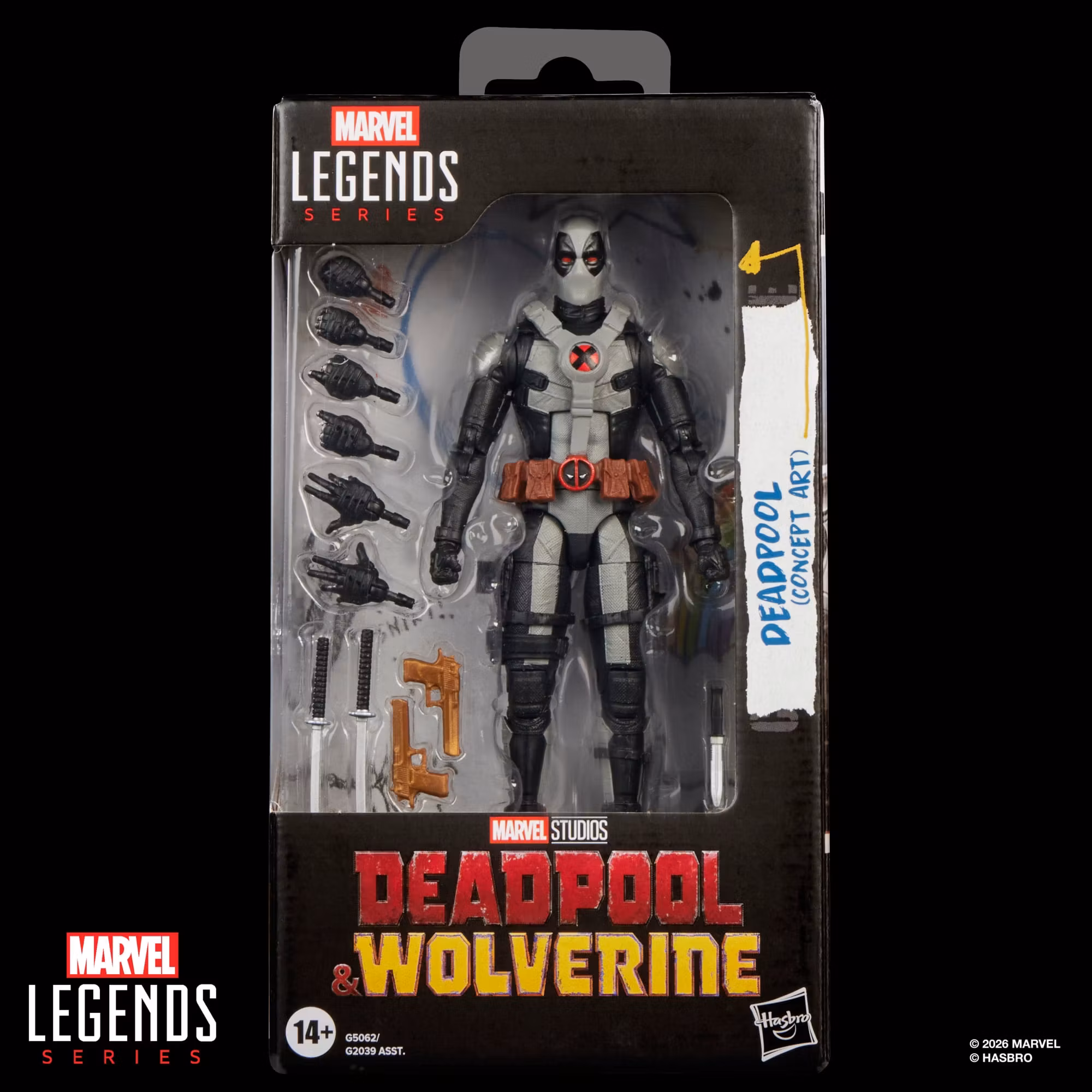 Deadpool & Wolverine Marvel Legends Deadpool (Concept Art) Action Figure
