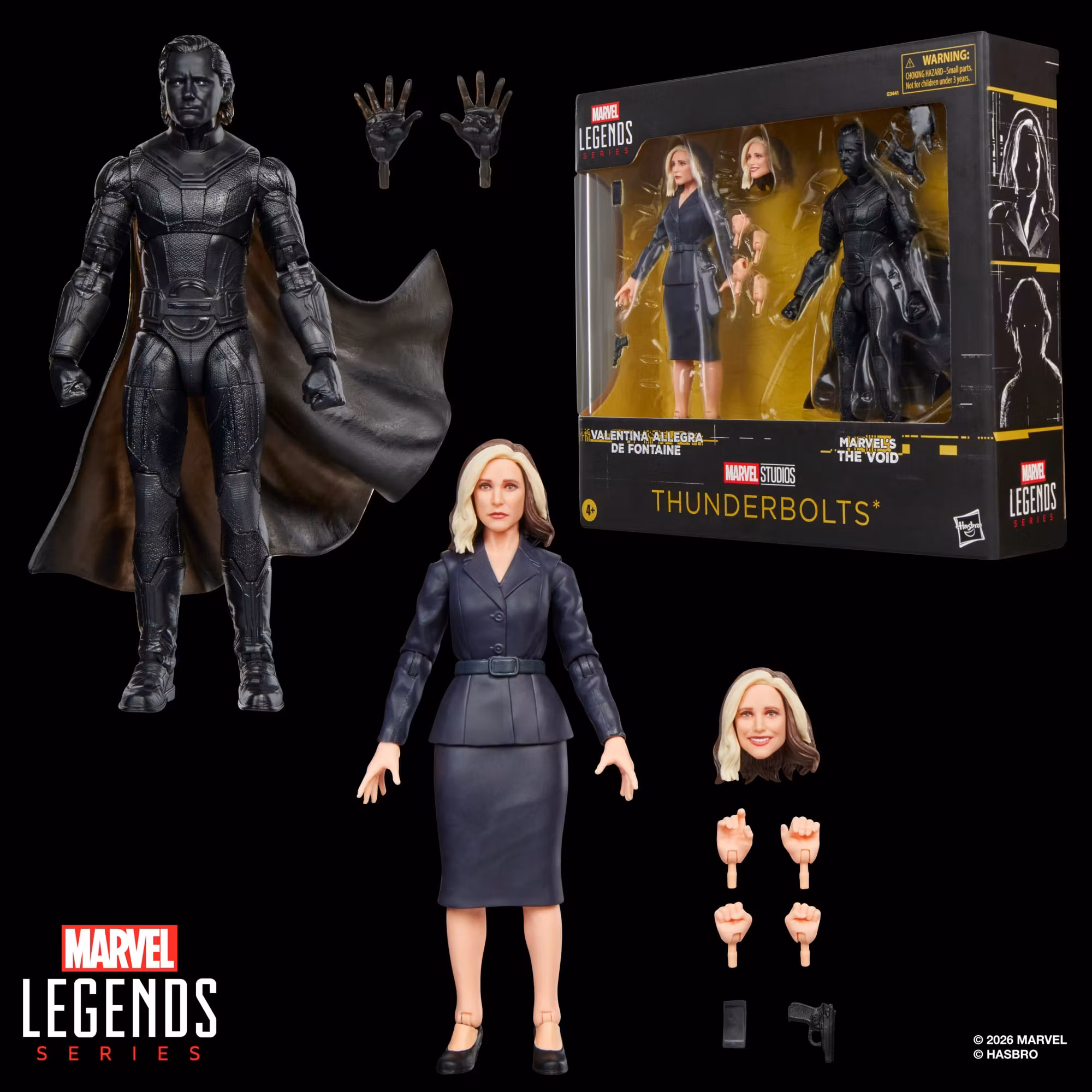Thunderbolts* Marvel Legends Valentina Allegra de Fontaine & Marvel's The Void Action Figure Two Pack