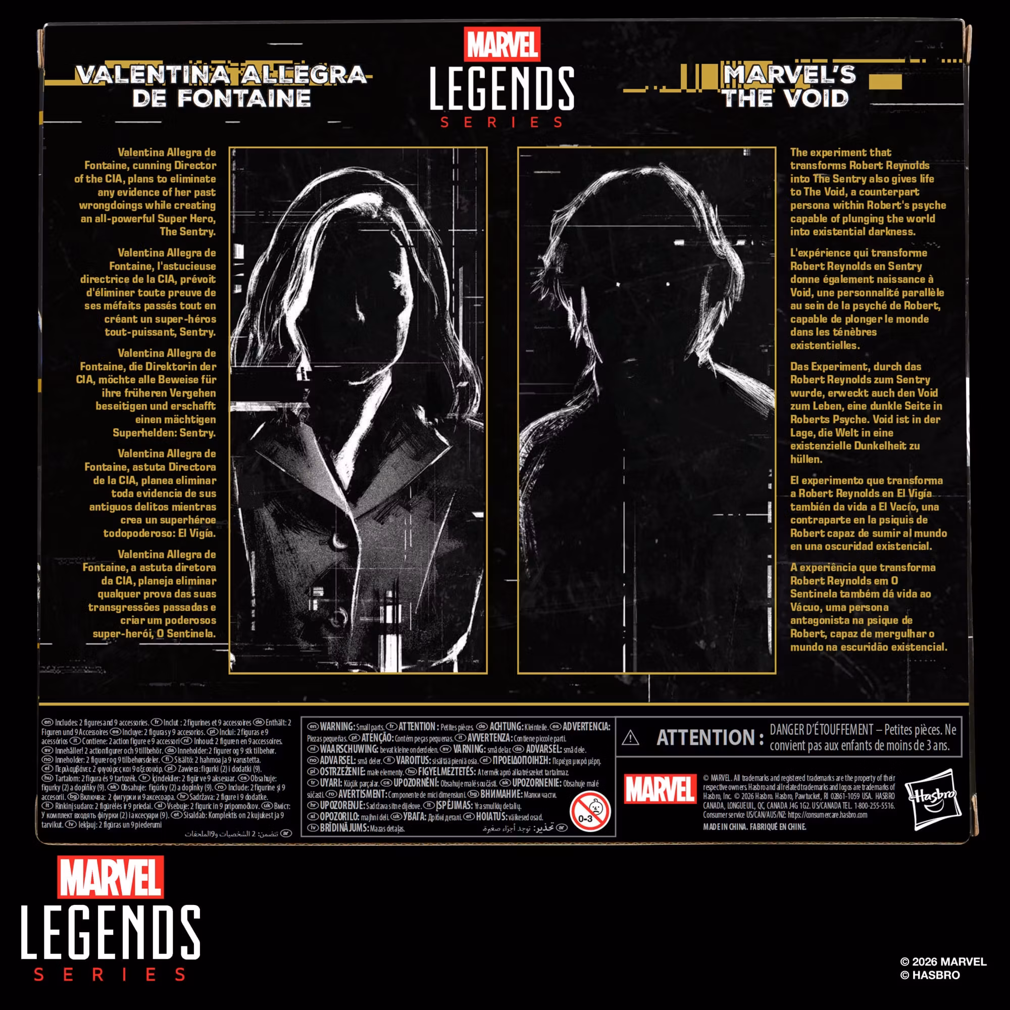 Thunderbolts* Marvel Legends Valentina Allegra de Fontaine & Marvel's The Void Action Figure Two Pack