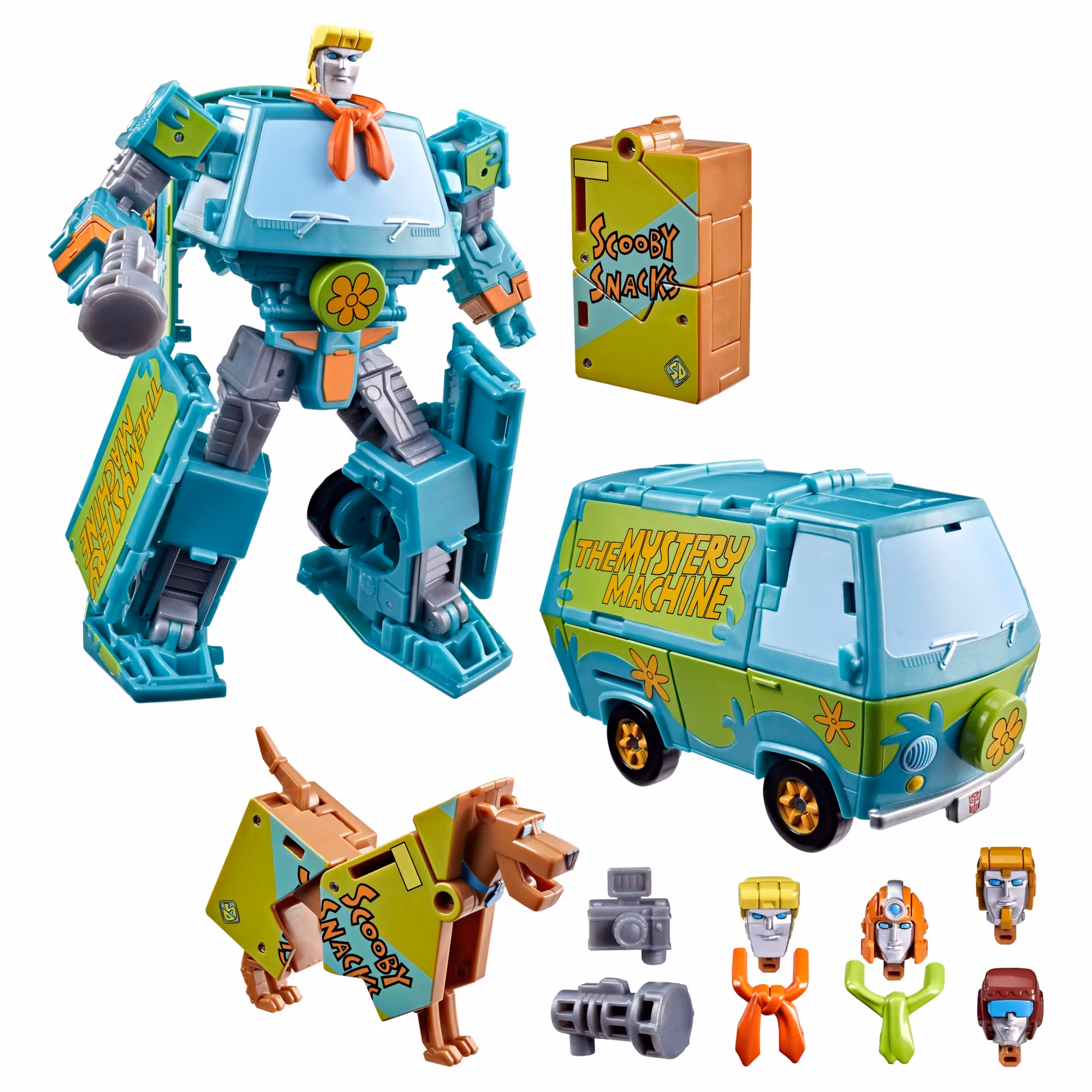 Transformers Collaborative Scooby Doo x Transformers Mysterious Prime & Automutt Action Figure Set