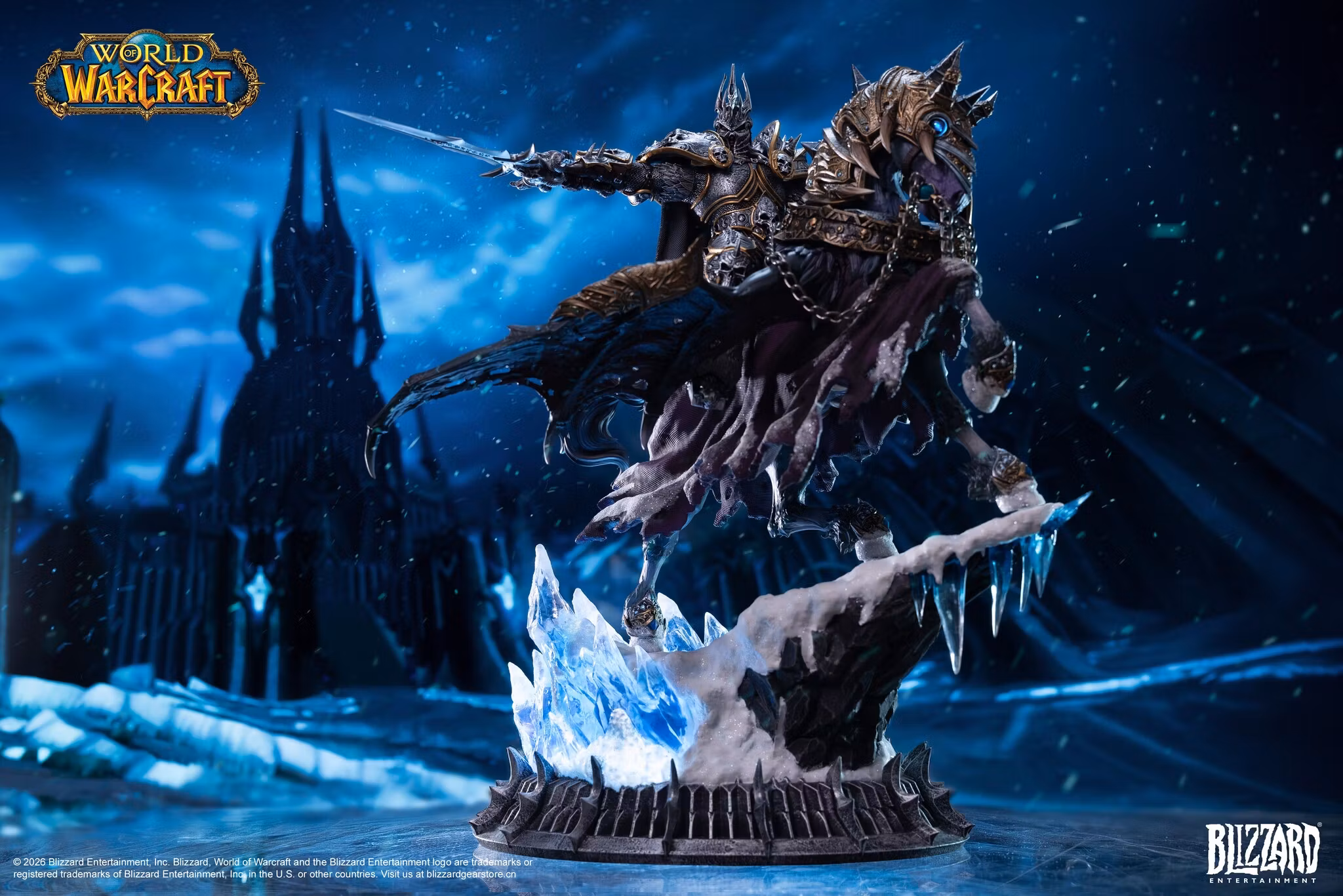 World of Warcraft The Lich King and Invincible 14-Inch Statue