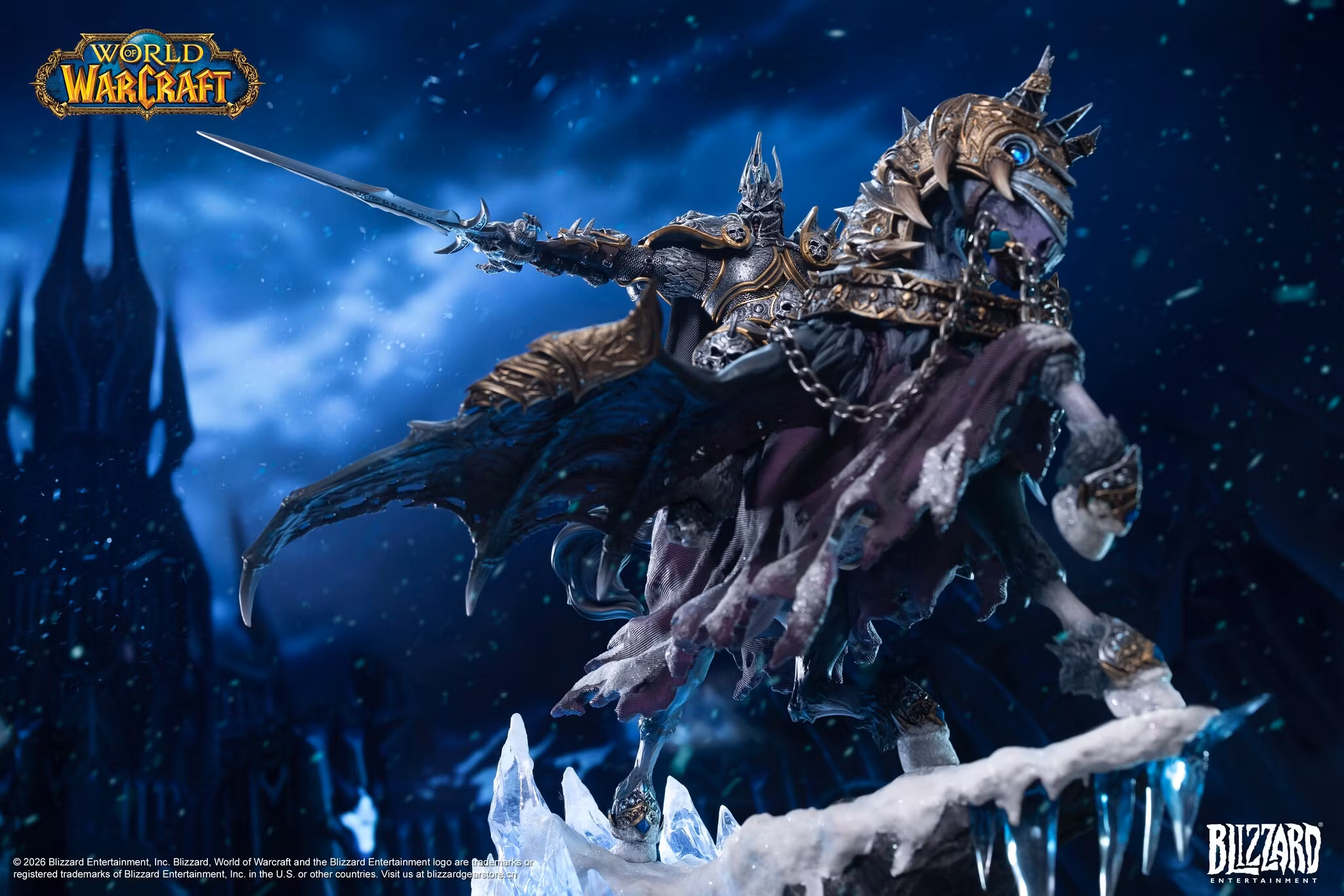 World of Warcraft The Lich King and Invincible 14-Inch Statue