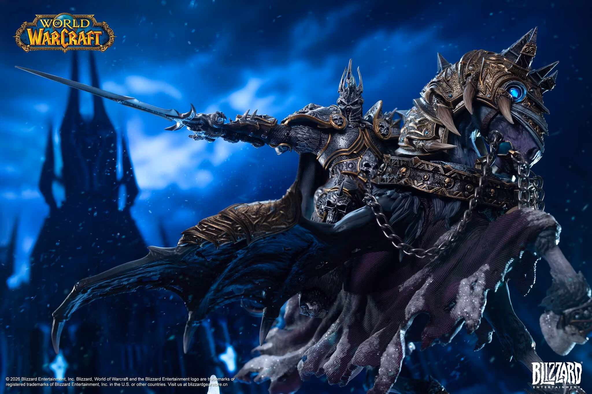 World of Warcraft The Lich King and Invincible 14-Inch Statue
