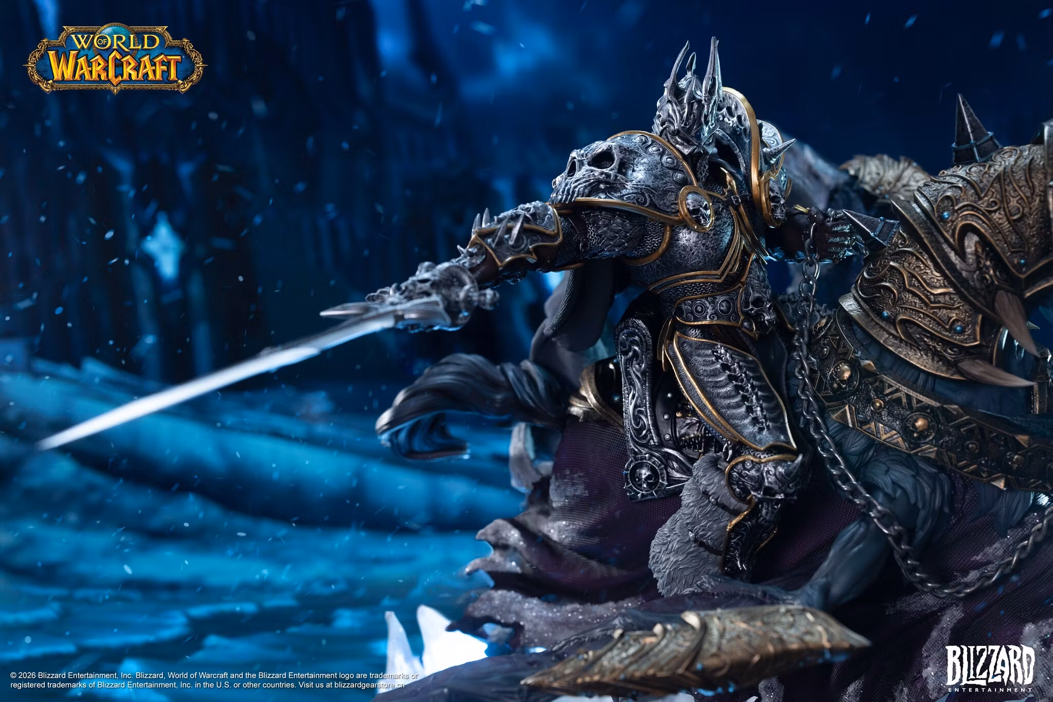 World of Warcraft The Lich King and Invincible 14-Inch Statue