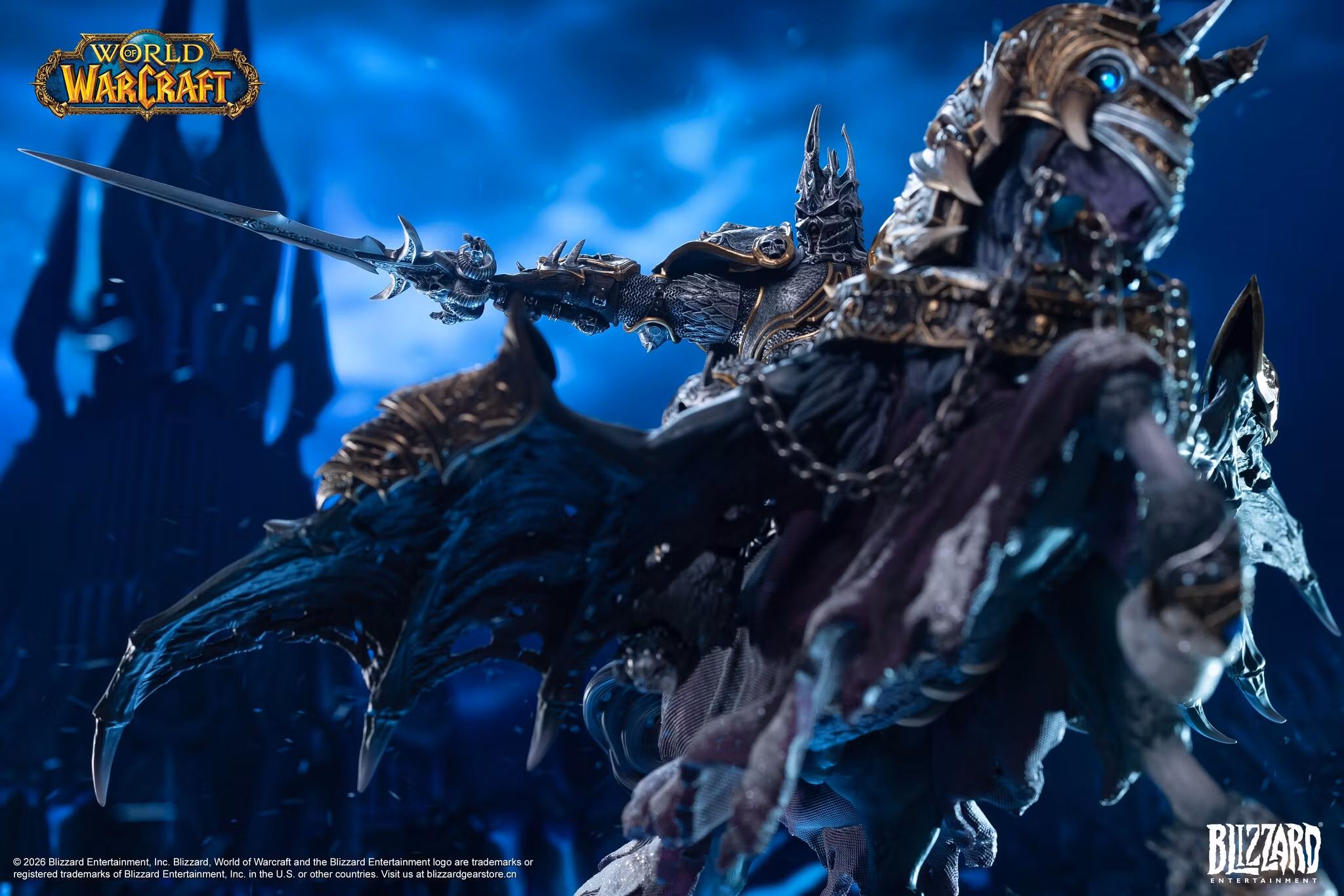 World of Warcraft The Lich King and Invincible 14-Inch Statue