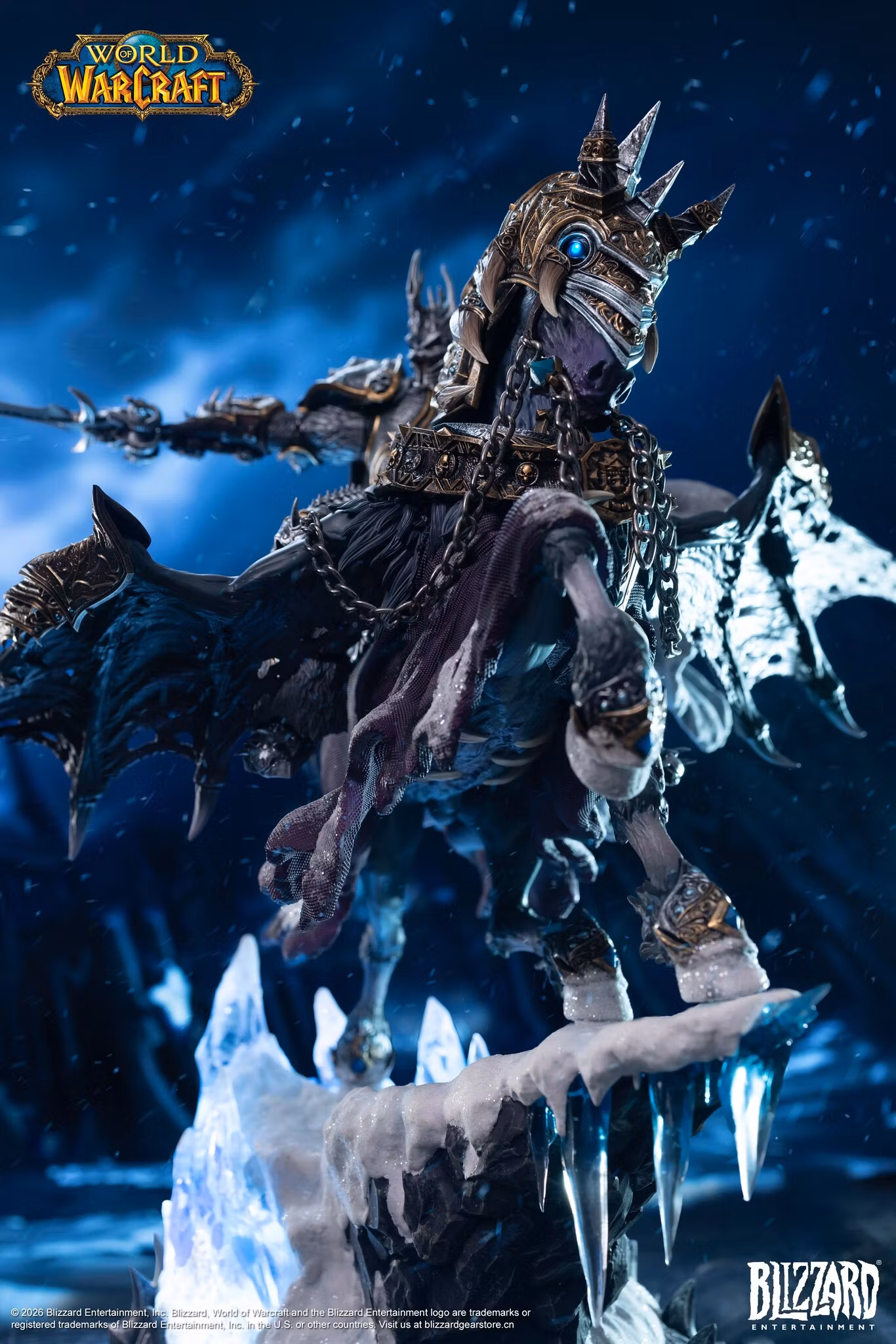 World of Warcraft The Lich King and Invincible 14-Inch Statue