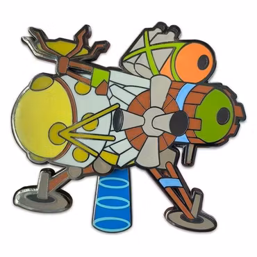 Outer Wilds Pin Badge Spaceship Bobble