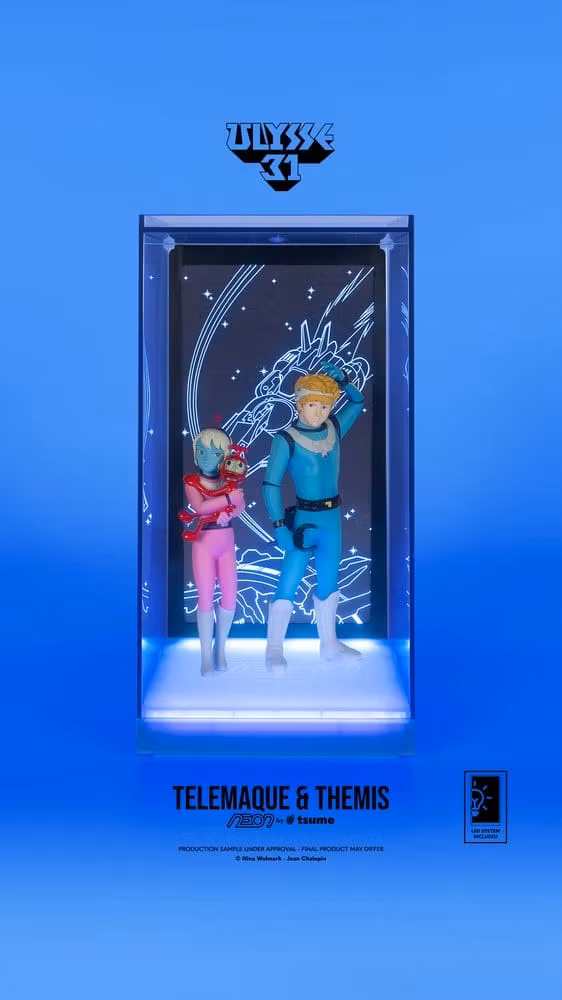 Ulysse 31 NEON Telemachus & Themis Lighted Display 1/9 Scale Figure