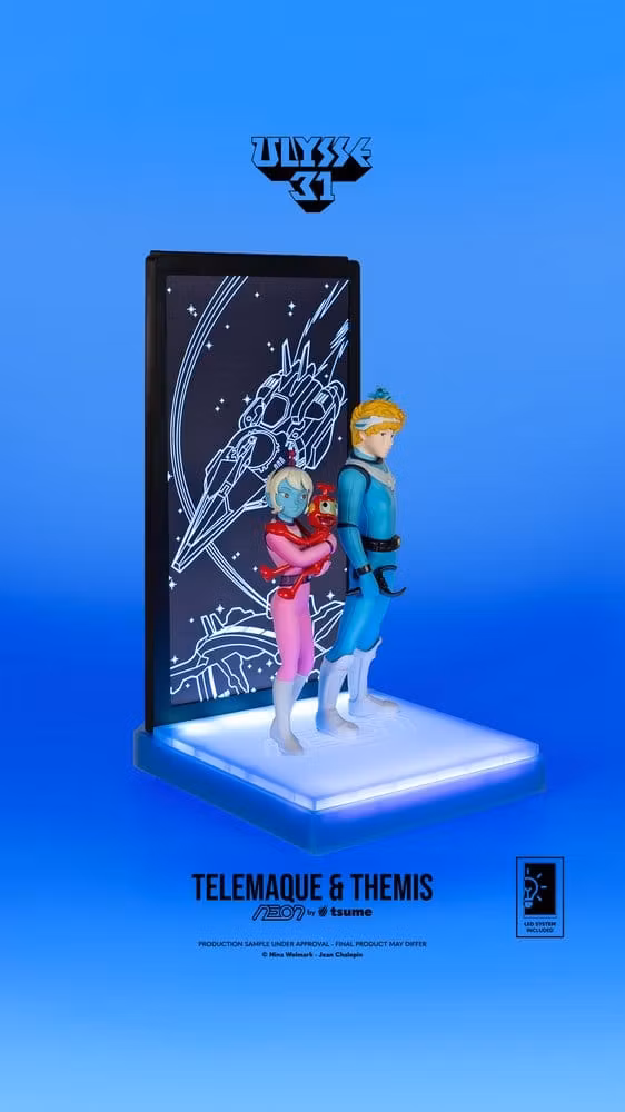 Ulysse 31 NEON Telemachus & Themis Lighted Display 1/9 Scale Figure