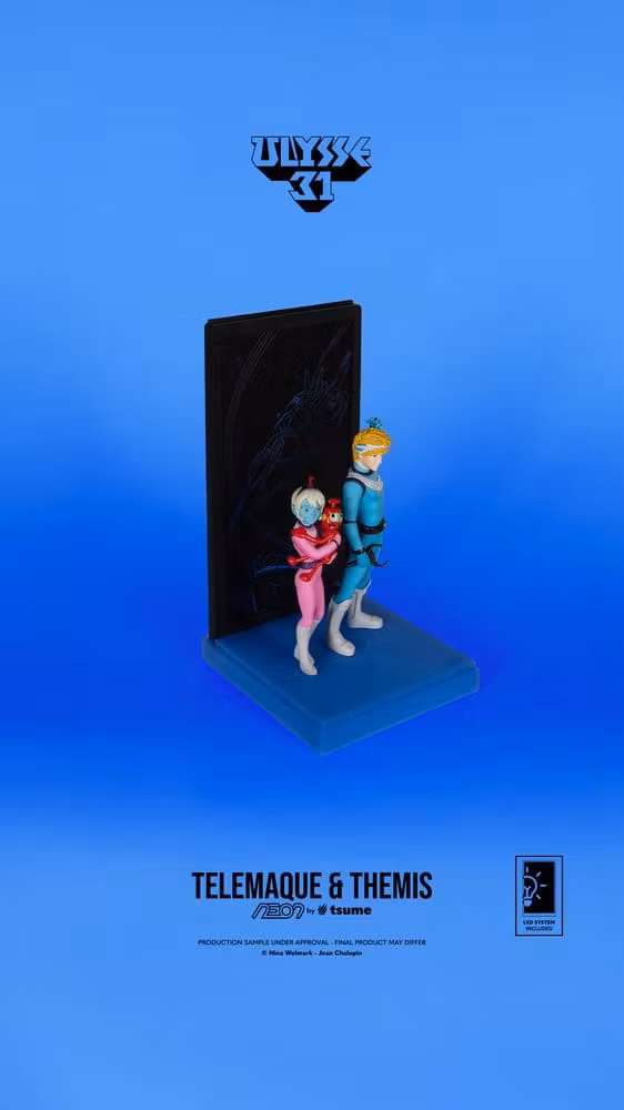 Ulysse 31 NEON Telemachus & Themis Lighted Display 1/9 Scale Figure