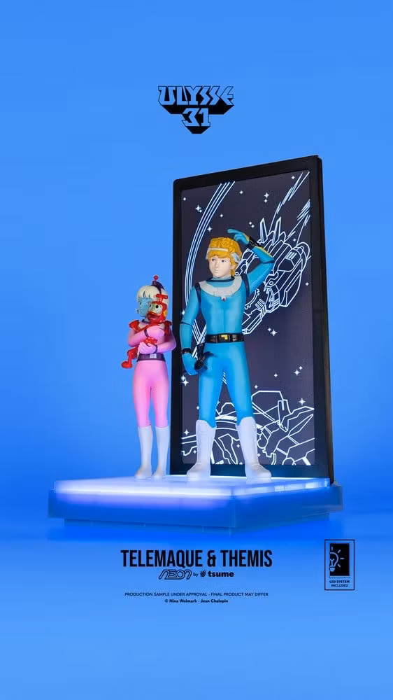 Ulysse 31 NEON Telemachus & Themis Lighted Display 1/9 Scale Figure