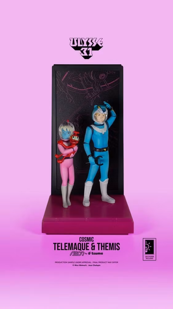 Ulysse 31 NEON Telemachus & Themis (Cosmic Version) Lighted Display 1/9 Scale Figure
