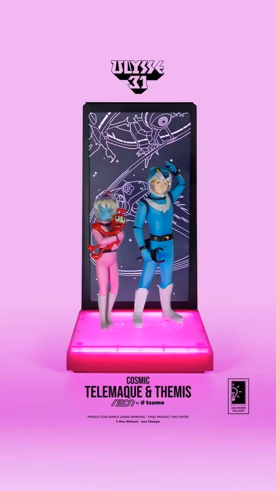 Ulysse 31 NEON Telemachus & Themis (Cosmic Version) Lighted Display 1/9 Scale Figure