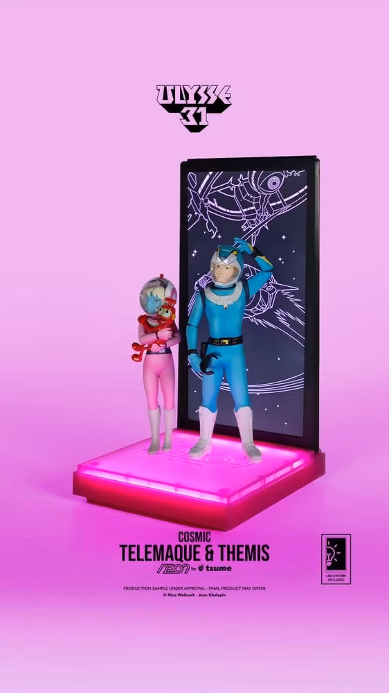 Ulysse 31 NEON Telemachus & Themis (Cosmic Version) Lighted Display 1/9 Scale Figure
