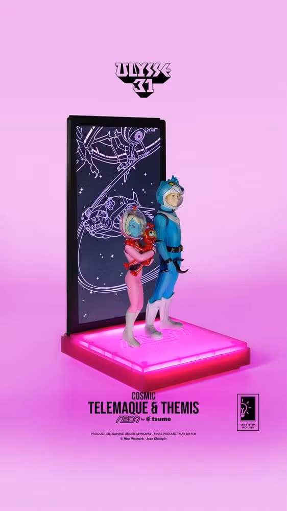 Ulysse 31 NEON Telemachus & Themis (Cosmic Version) Lighted Display 1/9 Scale Figure