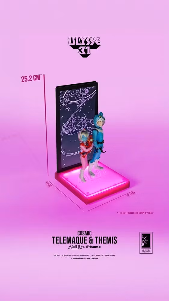 Ulysse 31 NEON Telemachus & Themis (Cosmic Version) Lighted Display 1/9 Scale Figure