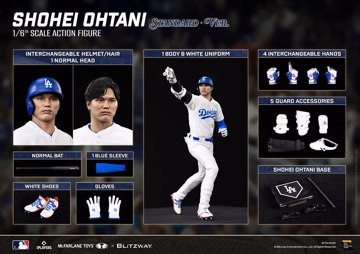 MLB SportsPicks Shohei Ohtani (Standard Ver.) 1/6 Scale Action Figure