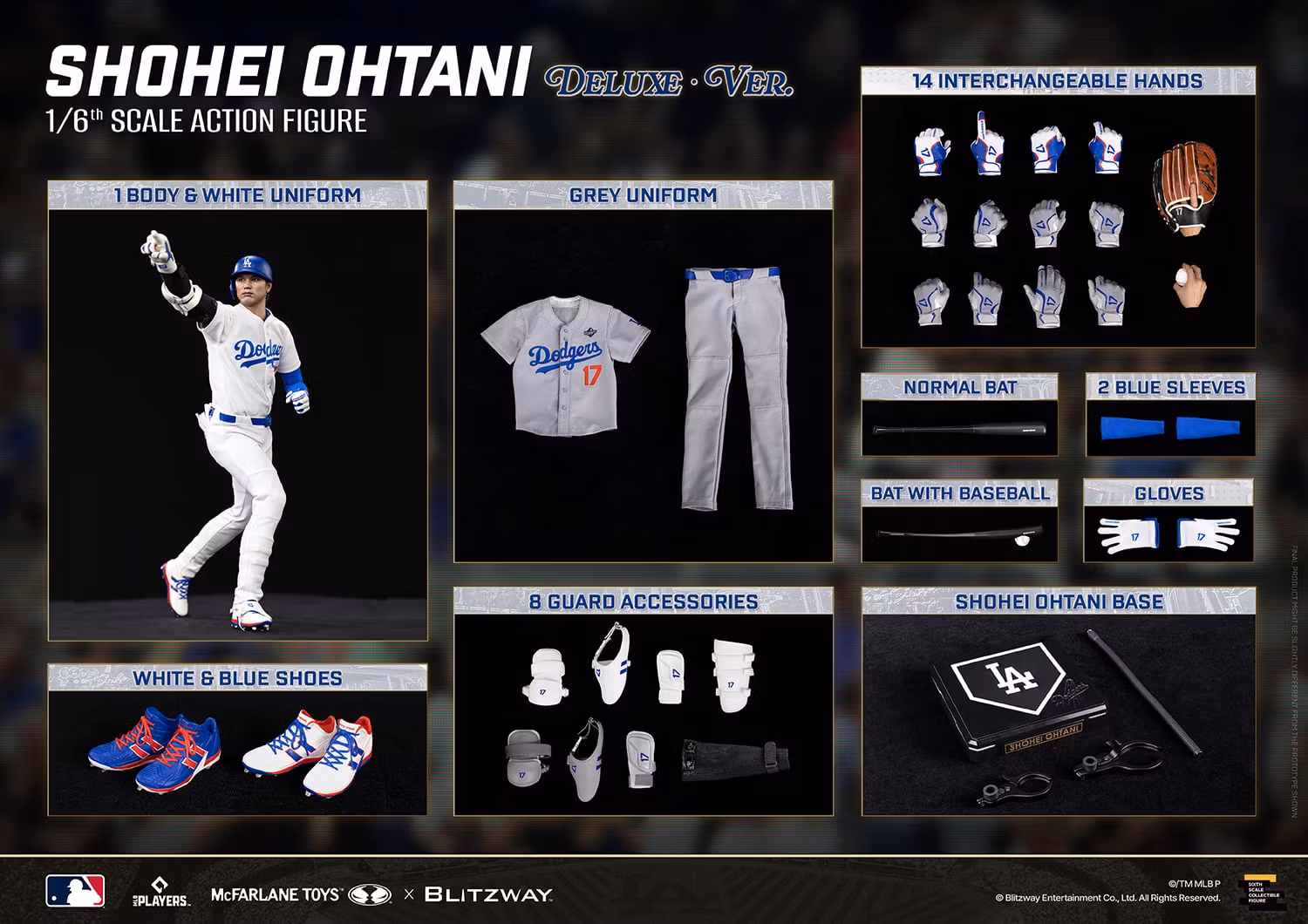 MLB SportsPicks Shohei Ohtani (Deluxe Ver.) 1/6 Scale Action Figure