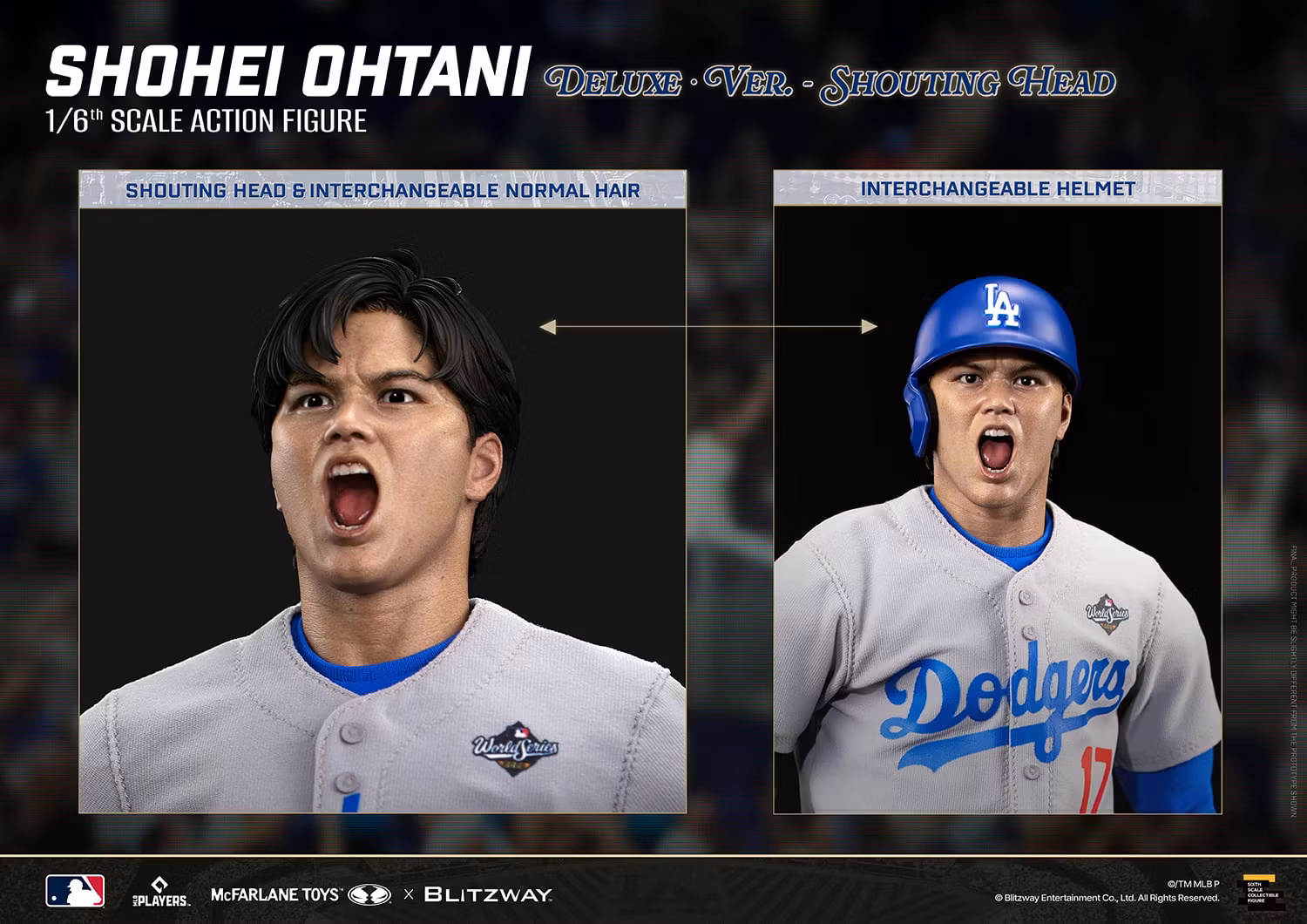 MLB SportsPicks Shohei Ohtani (Deluxe Ver.) 1/6 Scale Action Figure
