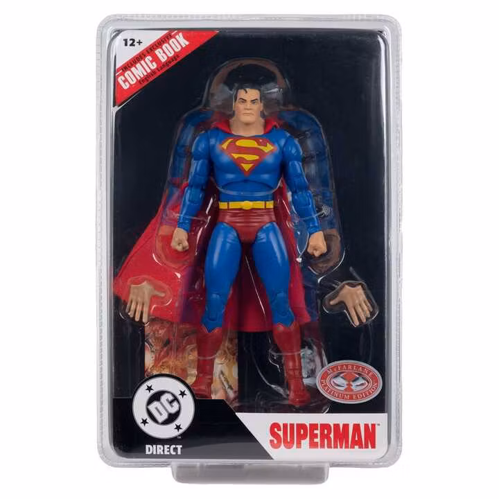 DC Direct Page Punchers Superman (Justice #1) (Red Platinum Edition)  Action Figure