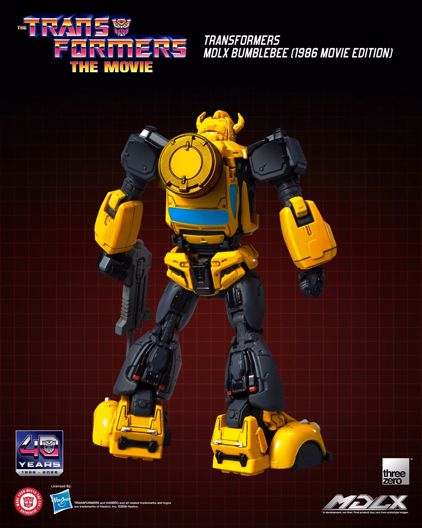 The Transformers: The Movie 40th Anniversary MDLX Bumblebee (1986 Movie Edition) Action Figure