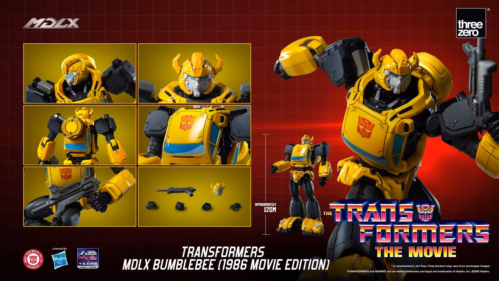 The Transformers: The Movie 40th Anniversary MDLX Bumblebee (1986 Movie Edition) Action Figure