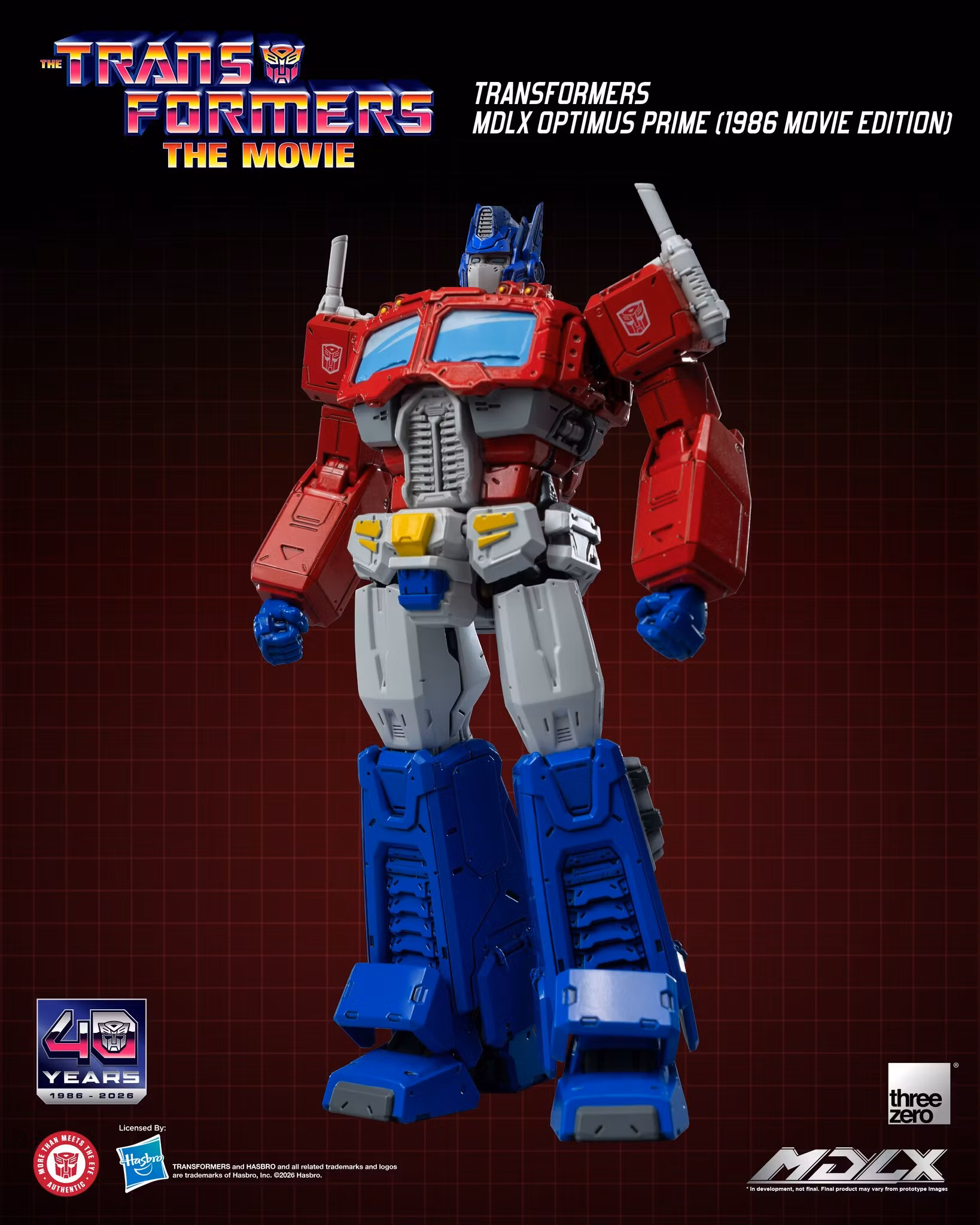 The Transformers: The Movie 40th Anniversary MDLX Optimus Prime (1986 Movie Edition) Action Figure
