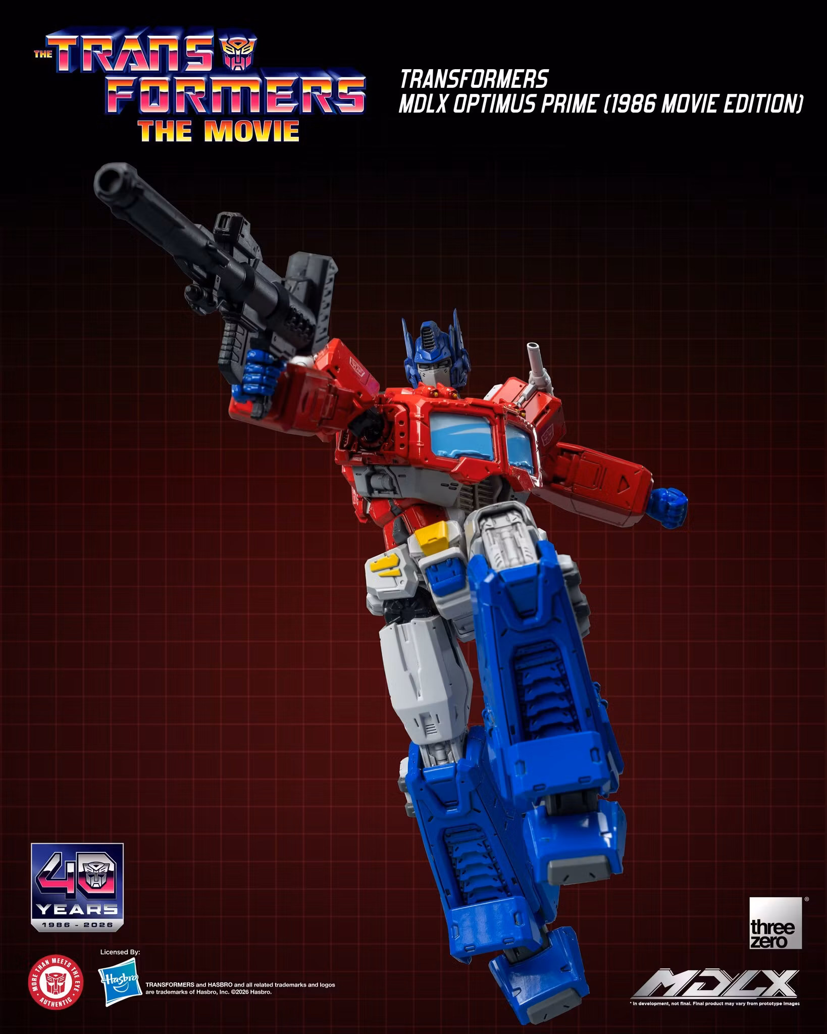 The Transformers: The Movie 40th Anniversary MDLX Optimus Prime (1986 Movie Edition) Action Figure