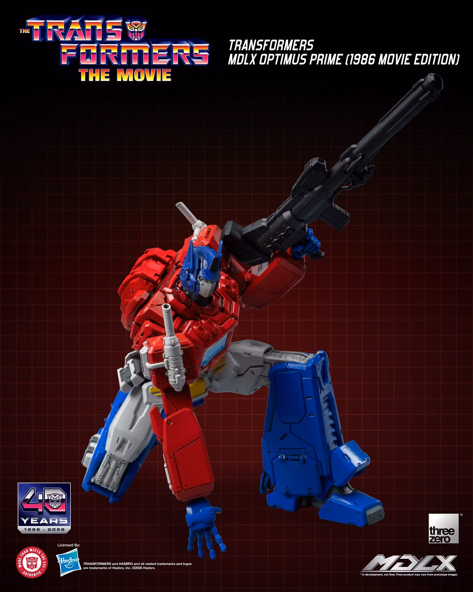 The Transformers: The Movie 40th Anniversary MDLX Optimus Prime (1986 Movie Edition) Action Figure