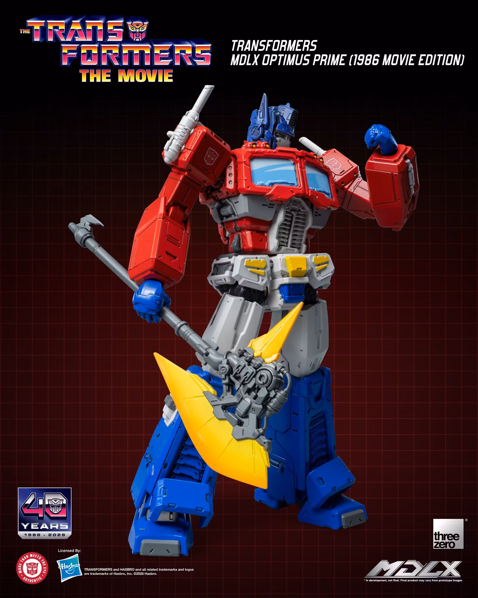 The Transformers: The Movie 40th Anniversary MDLX Optimus Prime (1986 Movie Edition) Action Figure
