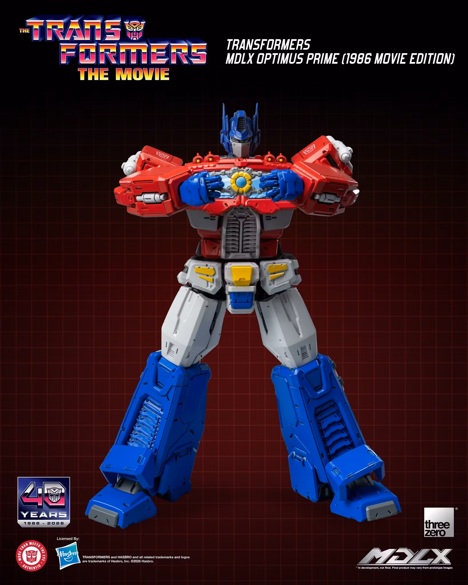 The Transformers: The Movie 40th Anniversary MDLX Optimus Prime (1986 Movie Edition) Action Figure
